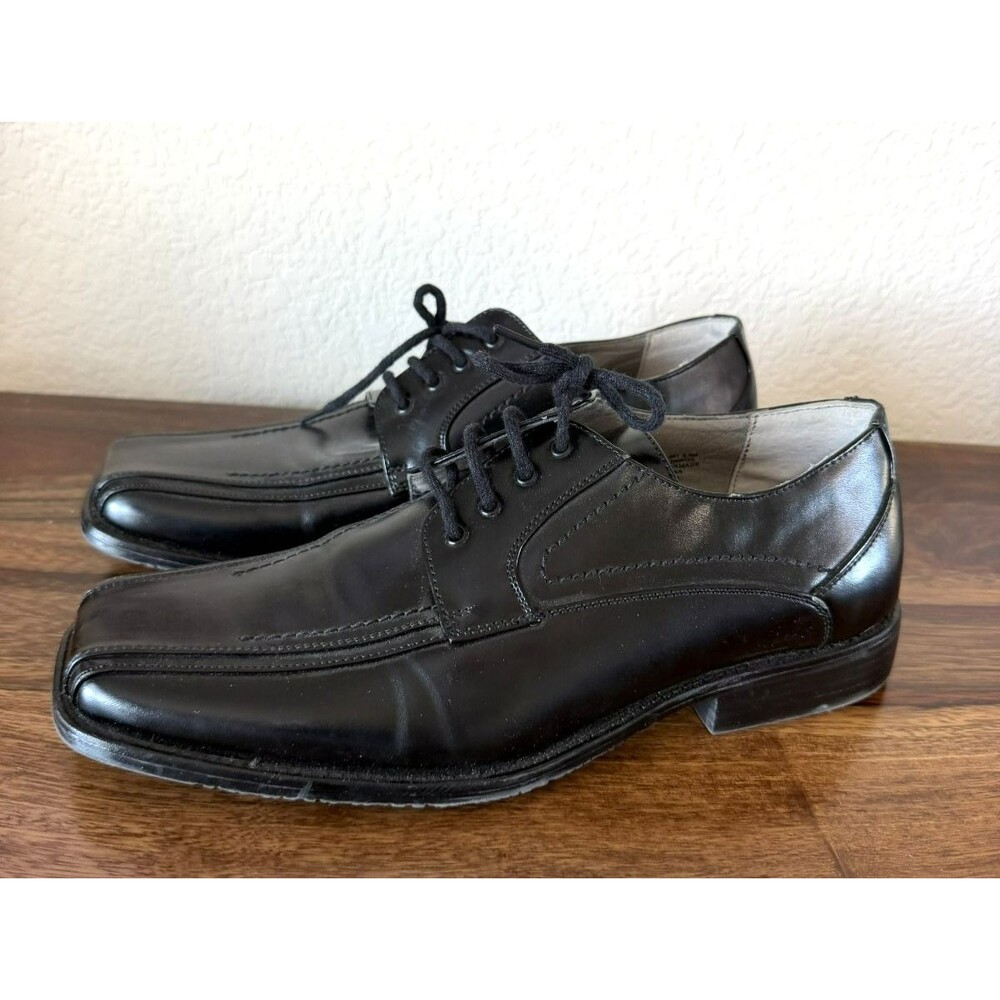 Stacy Adams Boys’ Black Lace up Dress Shoes – Size 6.5M new